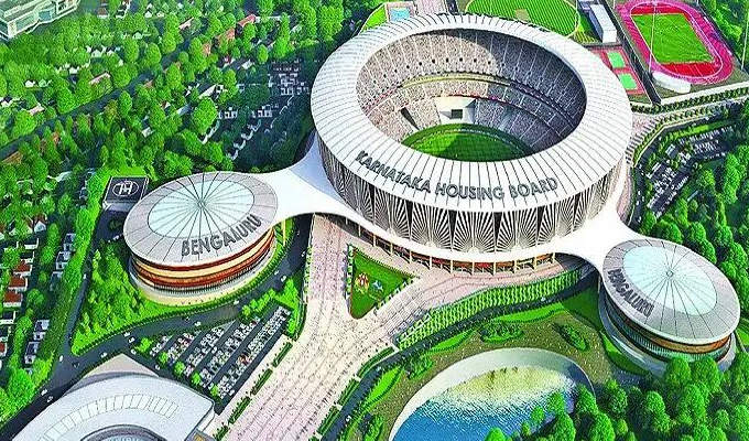 ದೇಶದ 2ನೇ ಅತಿದೊಡ್ಡ ಕ್ರಿಕೆಟ್ ಕ್ರೀಡಾಂಗಣ ನಿರ್ಮಾಣ (Cricket Stadium)